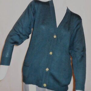 BALLANTYNE CARDIGANS SWEATER WITH POCKETS 100%NEW MERINO WOOL 2000 NEW WITH TAG